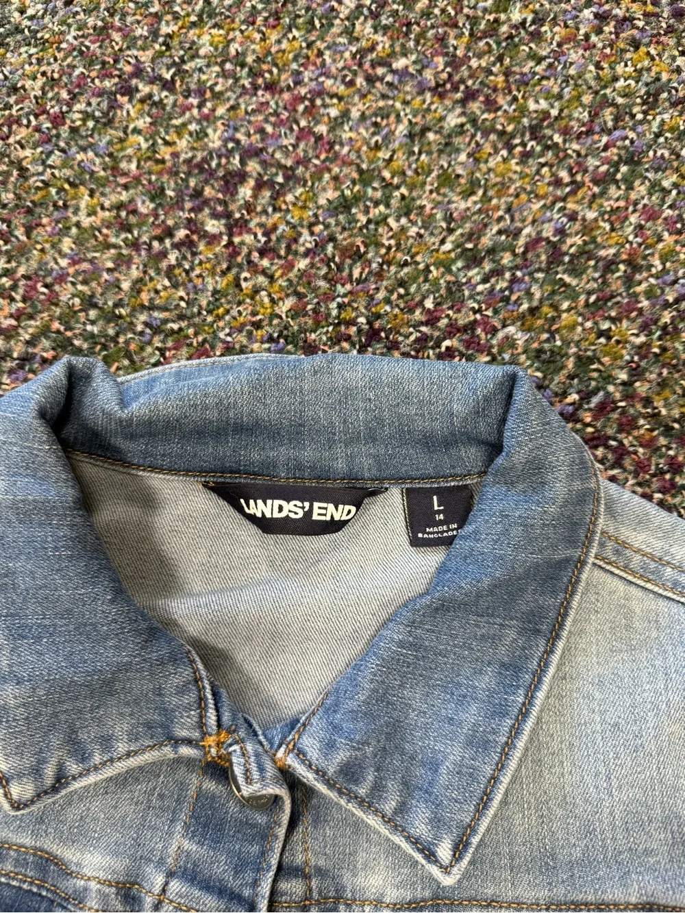 Lands' End Light Blue Girl’s Denim Jacket